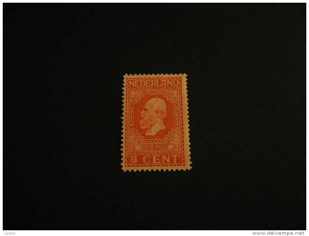 Nederland 1913  Koning Willem III 5 Cent Oranje Catnr 92 - Nuovi