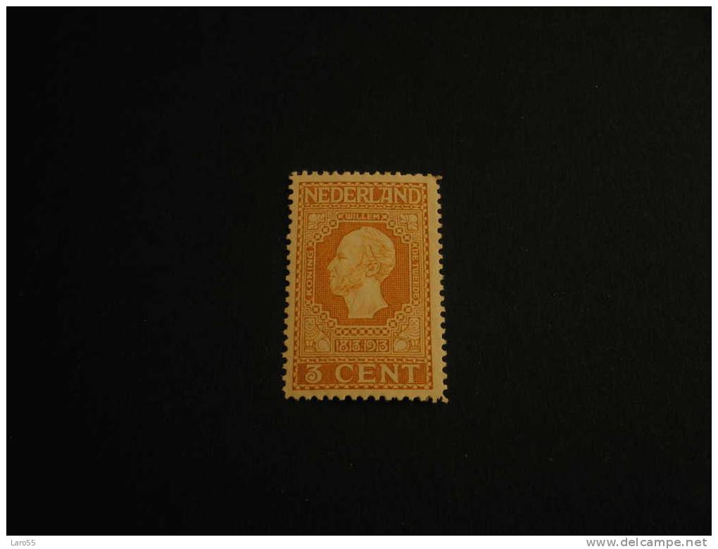 Nederland 1913  Koning Willem II 3 Cent Bruin/geel Catnr 91 - Unused Stamps