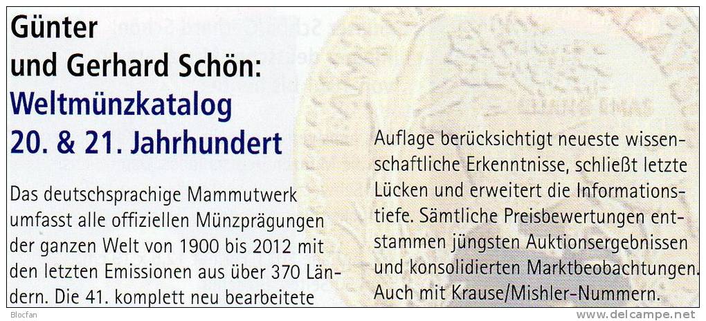 Welt-Münzkatalog 2013 Schön Neu 50€ Münzen 20/21.Jahrhundert A-Z Coins Of The World Europa Amerika Afrika Asien Oceanien - Sonstige – Amerika