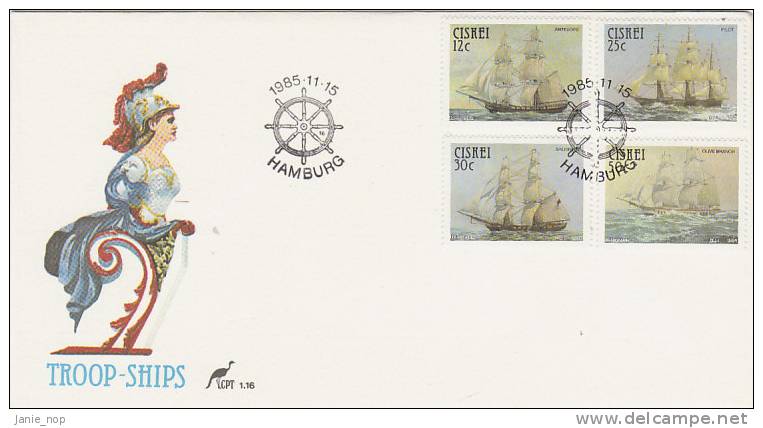 Ciskei 1985 Troop-Ships FDC - Ciskei