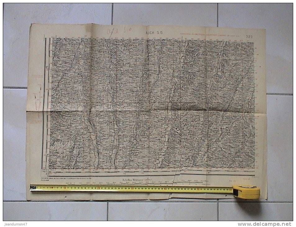 DPT. 32. - . CARTE TOPOGRAPHIQUE. AUCH. - Topographische Karten