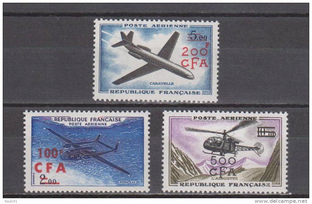 Réunion YT PA 58/60 * : Noratlas , Caravelle , Alouette - 1961 - Airmail