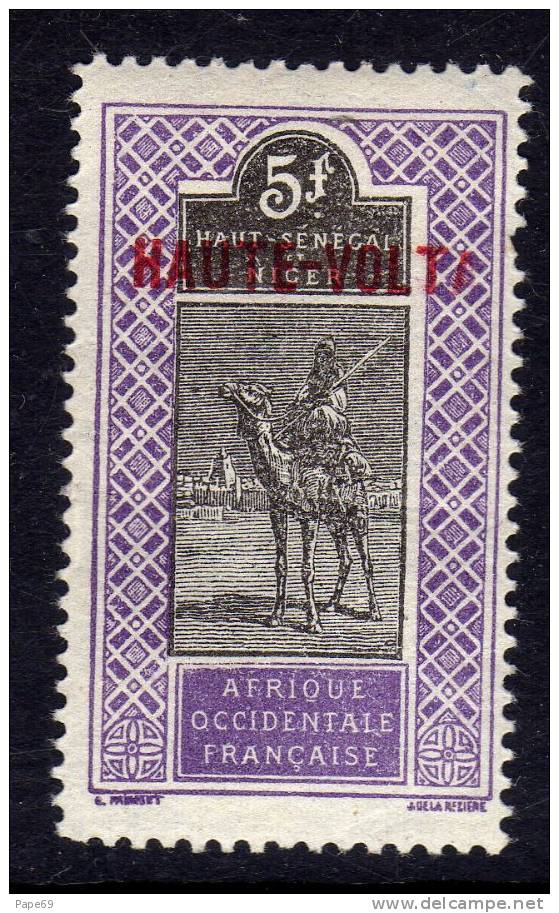 Haute Volta  N ° 17 X 5 F.  Violet Et Noir  Trace Charnière Sinon TB - Other & Unclassified