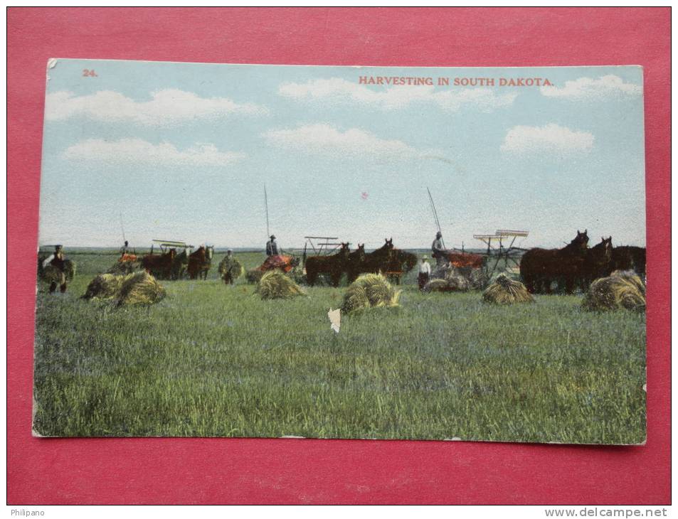 Harvesting In South Dakota 1912 Cancel = ========= Ref 871 - Other & Unclassified