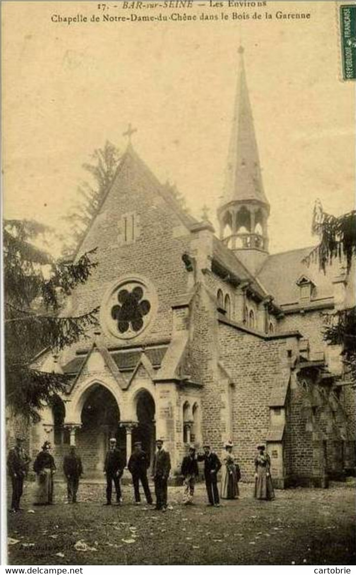 Dépt 10 - BAR-SUR-SEINE - Chapelle De Notre-Dame-du-Chêne Dans Le Bois De La Garenne - Animée - Bar-sur-Seine