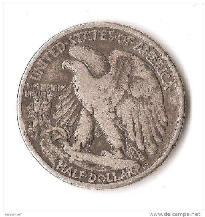 USA 1/2 DOLLAR 1945 ARGENT - 1916-1947: Liberty Walking