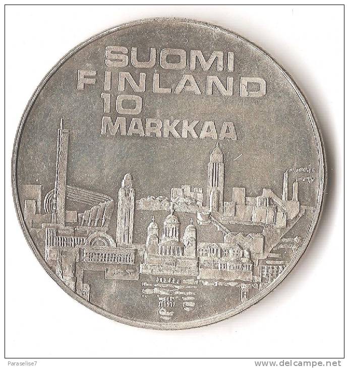 FINLANDE 10  MARKKAA  1971  ARGENT  QUALITE ! - Finlande