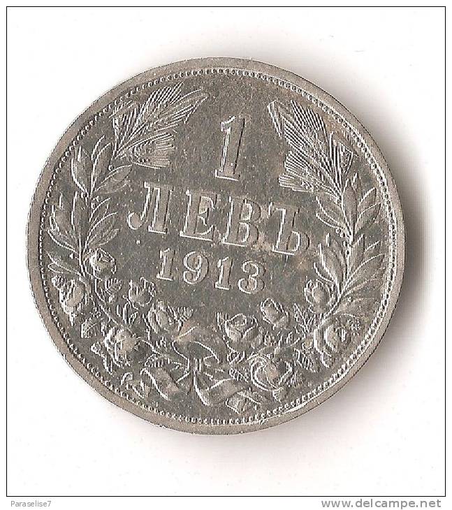 BULGARIE  1 LEV 1913  ARGENT  SUPERBE  ! - Bulgaria