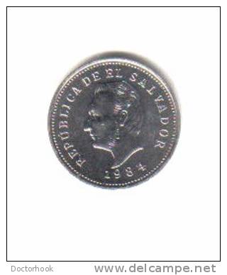 EL SALVADOR     5  CENTAVOS  1984  (KM # 149a) - El Salvador