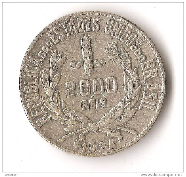 BRESIL  2000  REIS  1924  ARGENT - Brazil