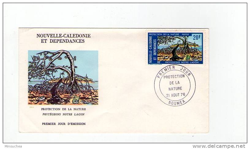 FDC Nouvelle Calédonie - Protection De La Nature - Obl  Du 21/08/76 (1er Jour) - Used Stamps