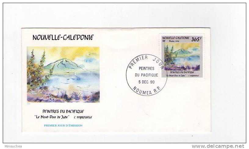 FDC  Nouvelle Calédonie - Peintres Du Pacifique - Obl  Du 05/12/90 (1er Jour) - Oblitérés