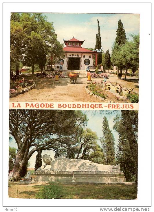 FREJUS - La Pagode Bouddhique - Boudha Au Nirvana - Façade De La Pagode Hong-Hien - Bouddhisme