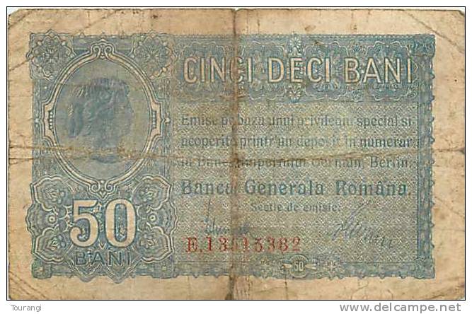 Mars13 03 : Billet Roumain  -  Cinci Deci Bani  -  Banca Generala Româna - Romania