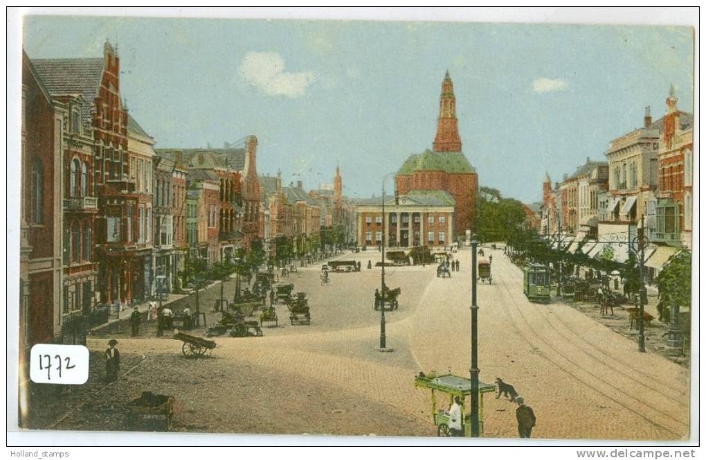 GRONINGEN * ANSICHTKAART * CPA * VISCHMARKT * GELOPEN IN 1910 NAAR DEN HAAG (1772) - Groningen