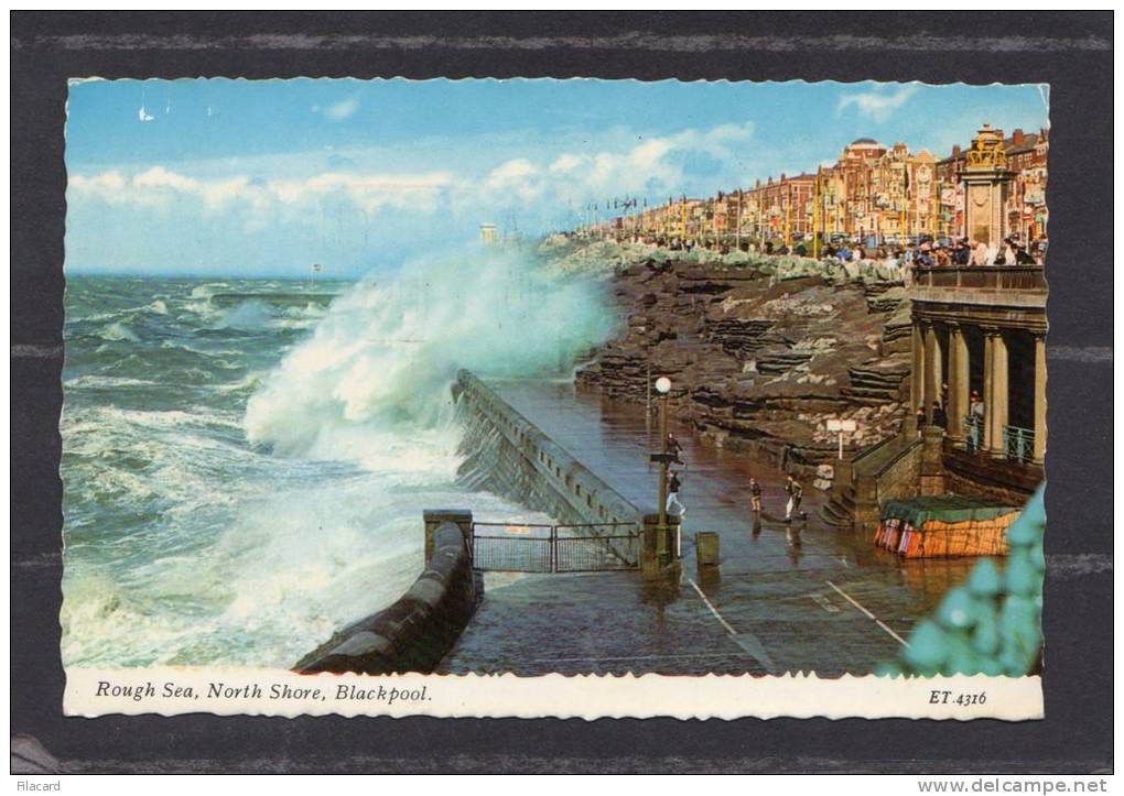 37036     Regno  Unito,   Rough  Sea  -  North  Shore -  Blackpool,  VGSB  1967 - Blackpool