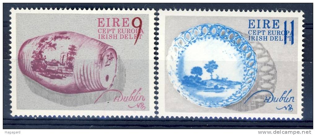 #Ireland 1976. EUROPE/CEPT. Art. Ceramics. Michel 344-45. MNH(**) - Unused Stamps