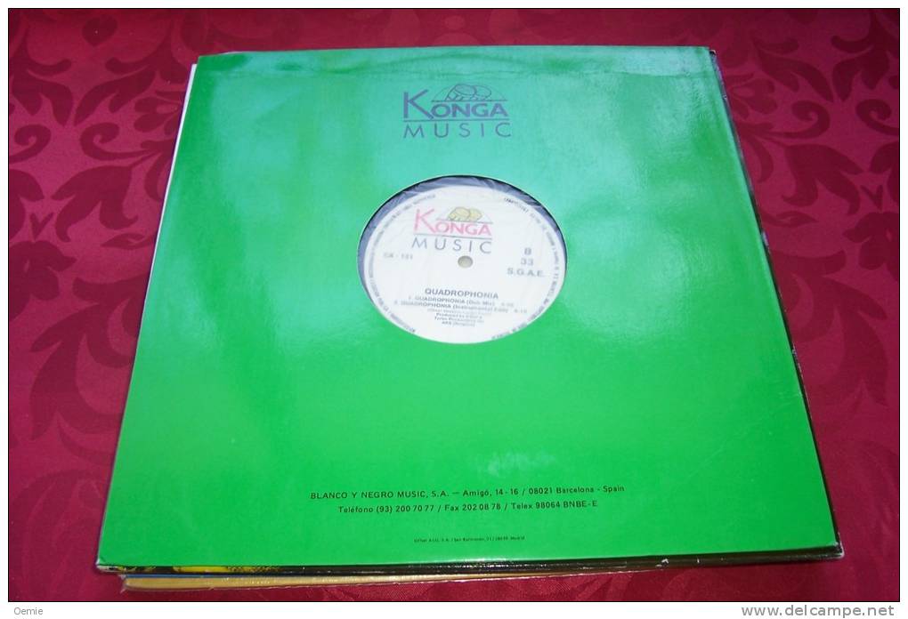 QUADROPHONIA  °  LABEL KONGA MUSIC REF CX 121 MAXI 33TOURS - 45 T - Maxi-Single