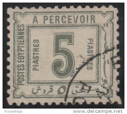 EGIPTO 1888 - Yvert #14 (Taxas) - VFU - 1866-1914 Ägypten Khediva