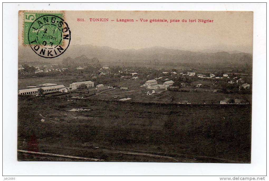 CPA TONKIN LANGSON Vue Générale, Prise Du Fort Négrier - Vietnam