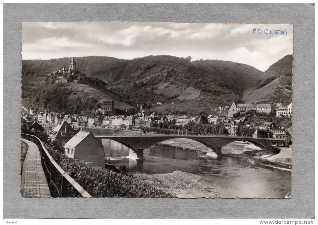 37090   Germania,  Cochem  An  Der  Mosel -  Neue  Brucke  Mit  Stadt Und  Burg,  VG  1955 - Cochem