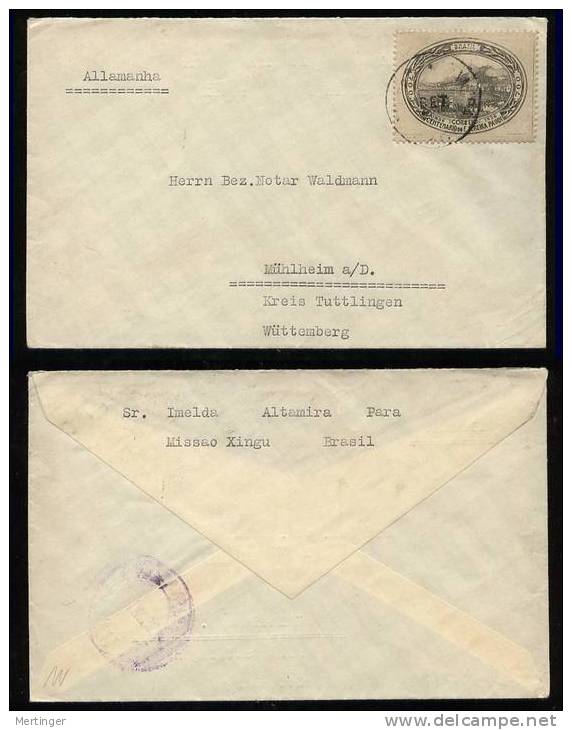 Brazil Brasilien 1936 Mi# 465 RHM C114 Einzelfrankatur - Cartas & Documentos