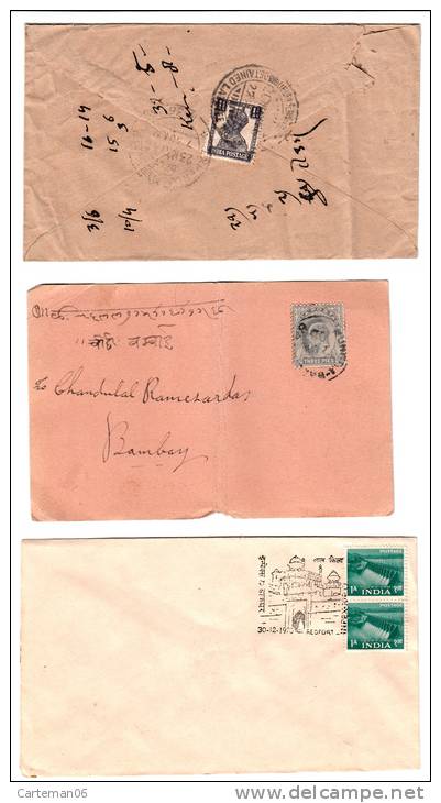 Inde - Lot De 3 Lettres - Collections, Lots & Series