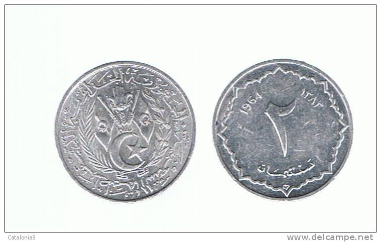 ALGERIA - ARGELIA -  2  Centimes  1964  KM95 - Argelia