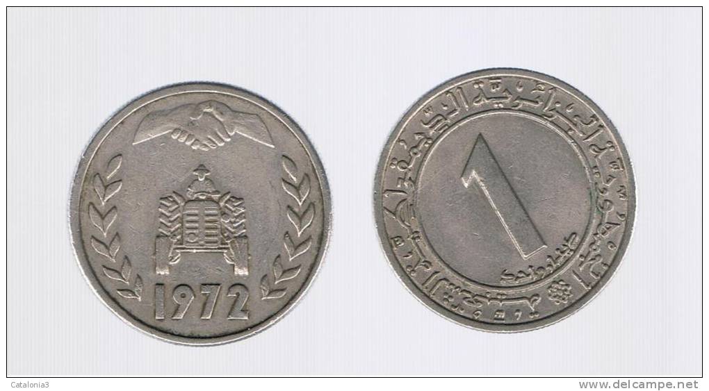 ALGERIA - ARGELIA -  1 Dinar  1972  KM104  FAO - Algeria