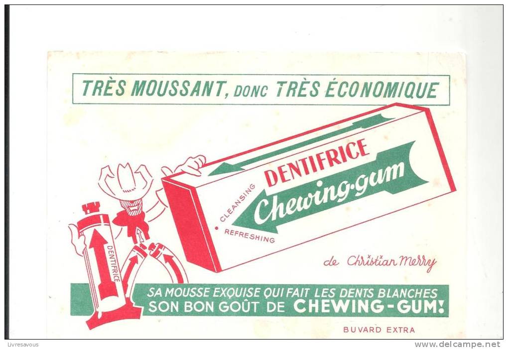 Buvard Très Moussant, Donx Très économique Dentifrice Chewing-Gum De Christian Merry - Perfume & Beauty