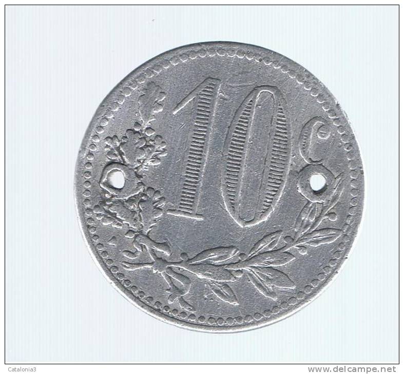 ALGERIA - ARGELIA - Chambre De Comerce 10 Cents - Argelia