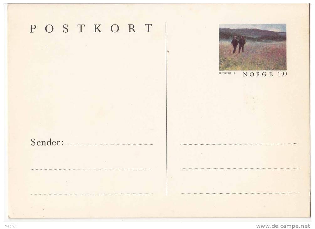 Norway Prepaid Potcard, Unused Mint, As Scan - Postal Stationery