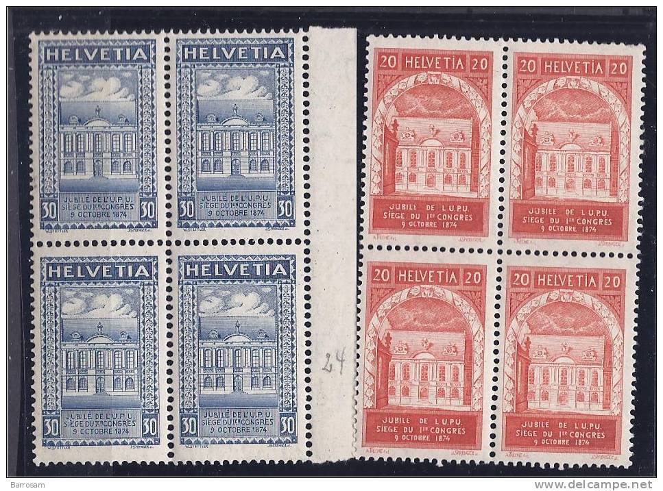 Switzerland1924: Michel192-3mnh** Pairs(1 Stamp Has 2 Short Perfs) - Nuovi