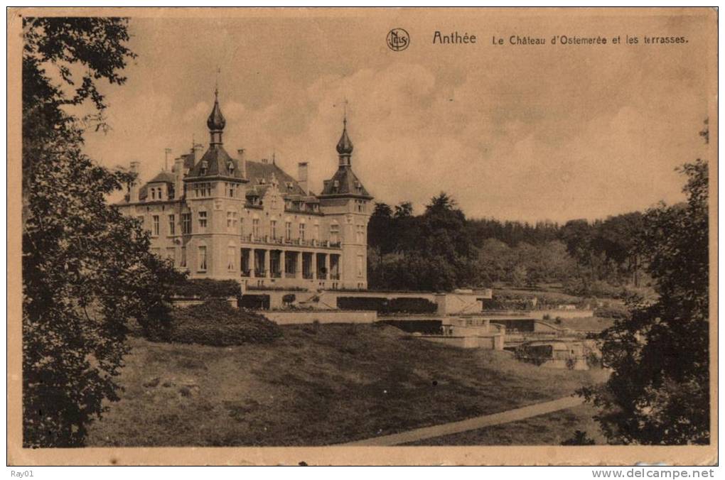 BELGIQUE - NAMUR - ONHAYE - ANTHEE - Le Château D'Ostemerée Et Les Terrasses. - Onhaye