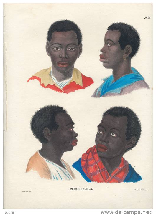 Negers, Negroes,  Last C.C.A.,Visser S.d. - Lithografieën