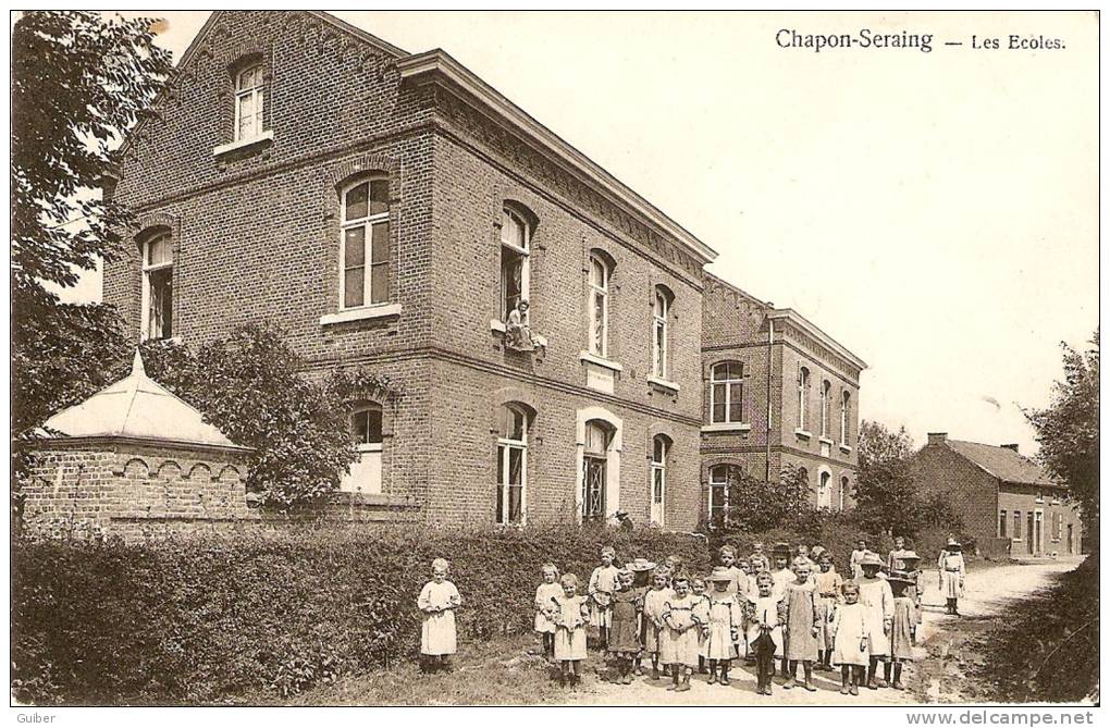 Chapon Seraing Les écoles Tres Animée 1906 Petit Plis!! - Verlaine