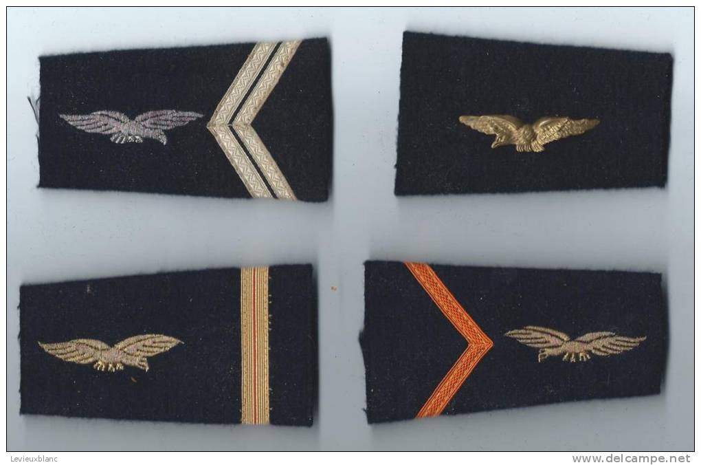 Epaulettes D´uniforme/Quatre épaulettes Anciennes Différentes/Aviation/france/ Vers 1960    D270 - Forze Aeree