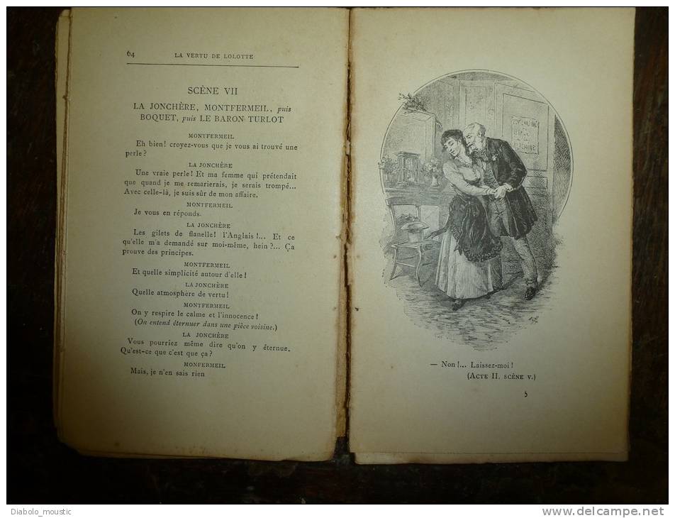 LA VERTU DE LOLOTTE Théâtre Comédie En 3 Actes  Par M.  Ordonneau - Franse Schrijvers