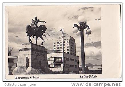 Bolivia Real Photo La Paz Tarjeta Postal Vintage Original Postcard Cpa Ak (W3_1346) - Bolivia