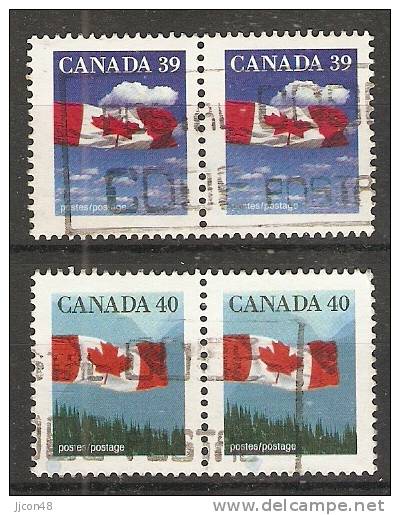 Canada  1989-1990  Canadian Flag  (o) - Used Stamps