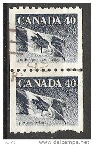 Canada  1990  Canadian Flag  (o) - Coil Stamps