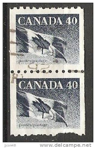 Canada  1990  Canadian Flag  (o) - Roulettes