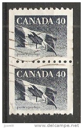 Canada  1990  Canadian Flag  (o) - Coil Stamps