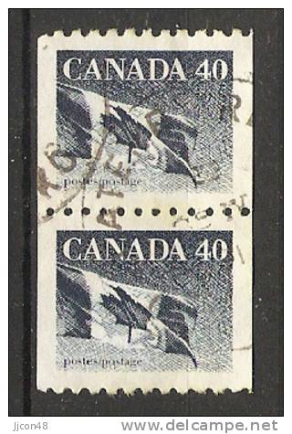 Canada  1990  Canadian Flag  (o) - Coil Stamps