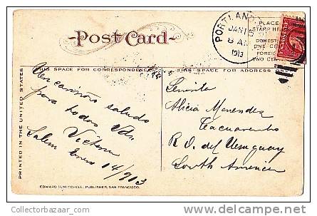 Post Office Salem Oregon Vintage Original Postcard Cpa Ak (W3_1376) - Salem