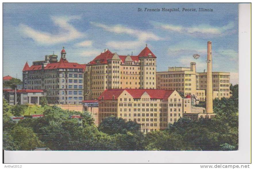 St. Francis Hospital Peoria Illinois Um 1930 - Peoria