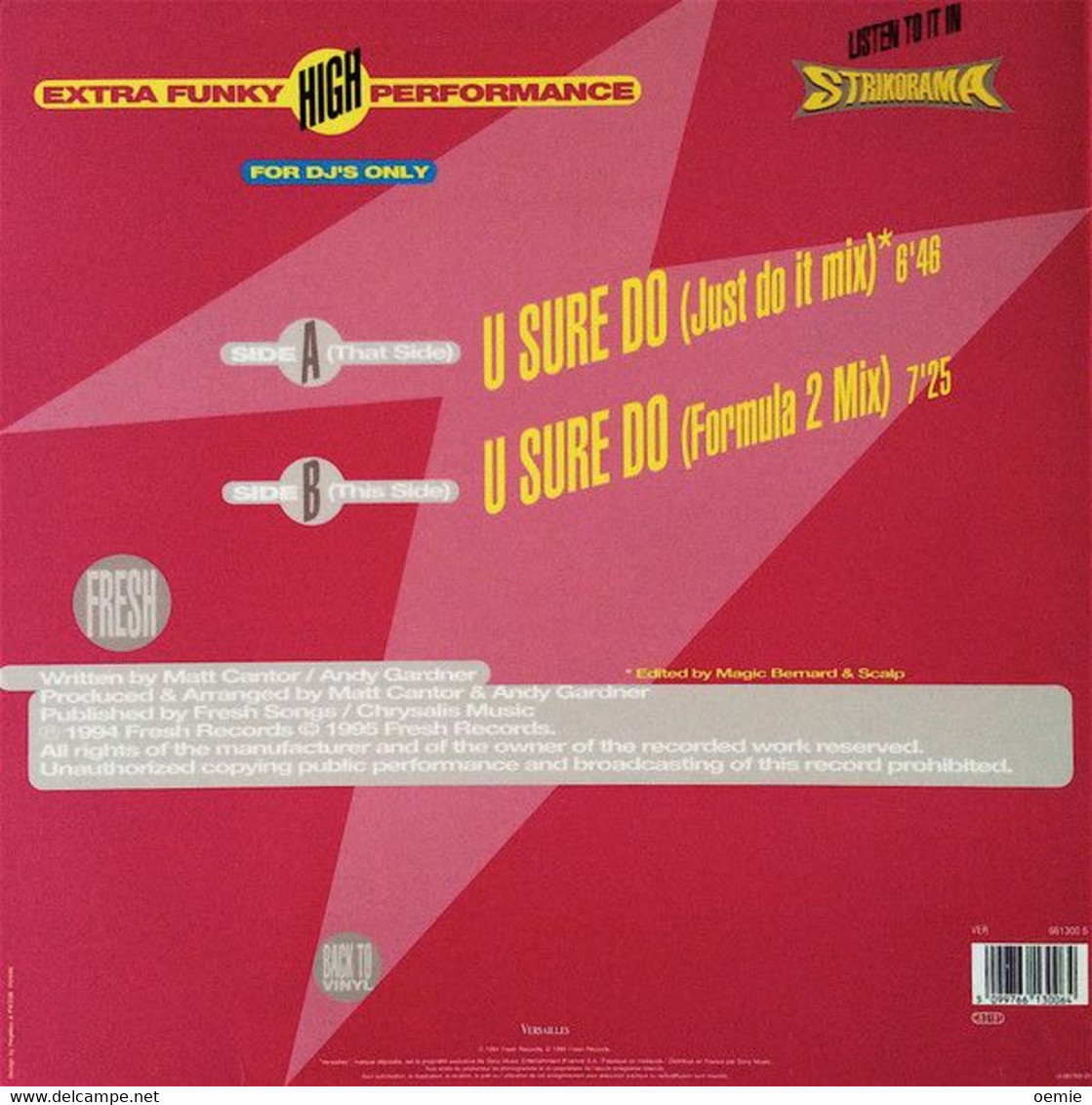 STRIKE  ° IF YOU PLAY IT LOU SAY IT  / U SURE DO - 45 T - Maxi-Single