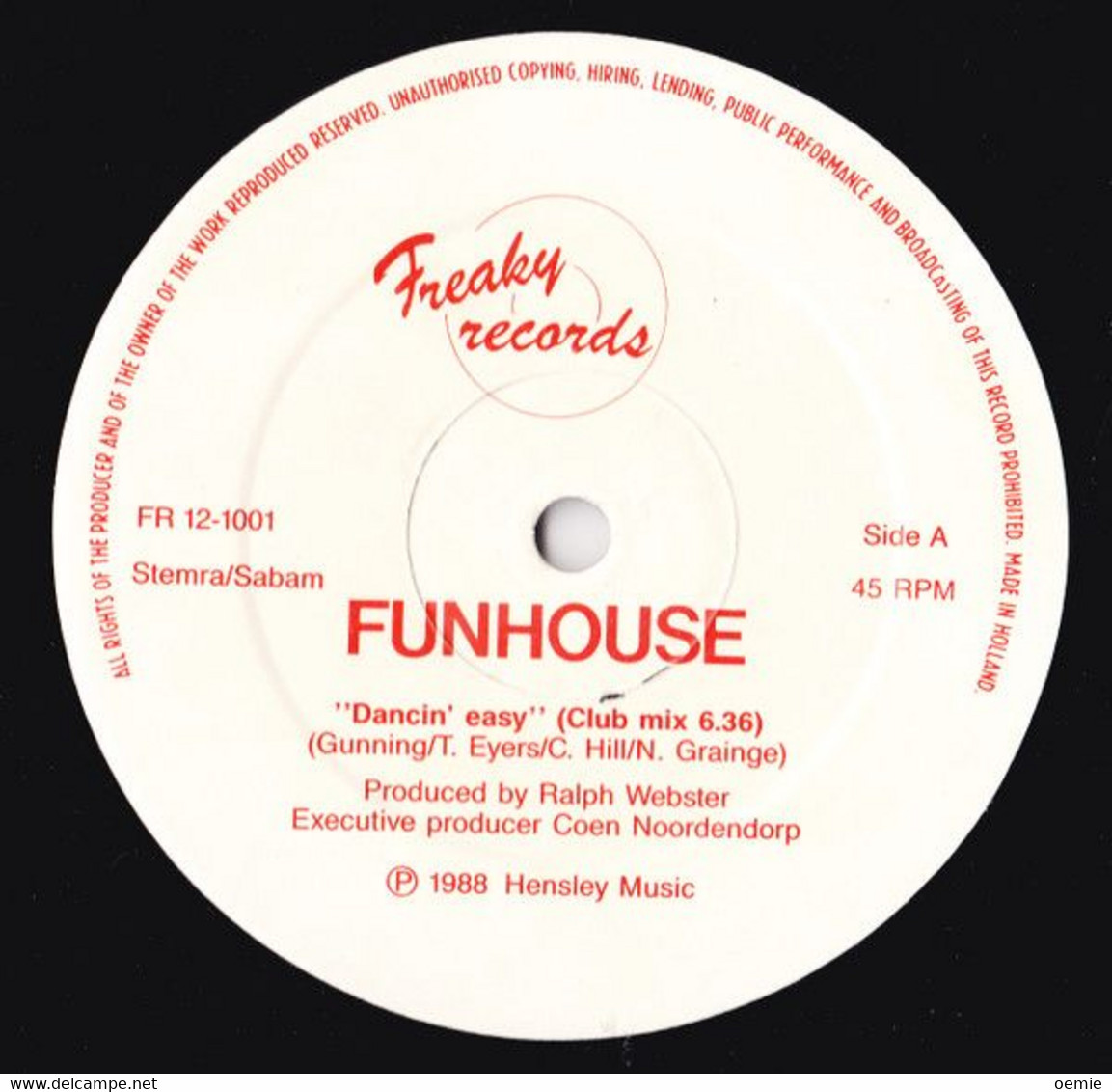 FUNHOUSE  °  DANCIN EASY - 45 T - Maxi-Single