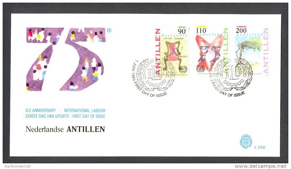 Miv256fb E256 ILO BOOM HART STATEMENT PHILADELPHIA TREE HEART NEDERLANDSE ANTILLEN 1994 FDC - OIT