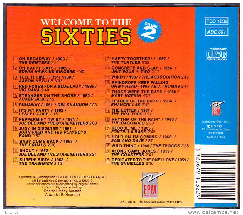 Welcome To The SIXTIES - Vol. 2 - 25 Titres Des Années 60 - Rock